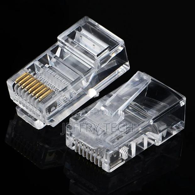 50x RJ45 Cat5e Cat6 Network LAN Patch Cable End Crimp Plug C - thumbnail 2
