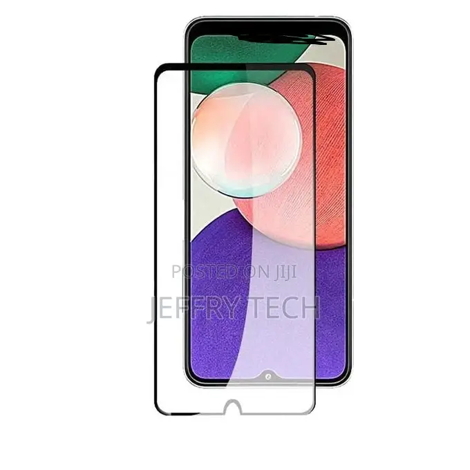 Screen Protector for Samsung Galaxy A22 Clear With Black Fra