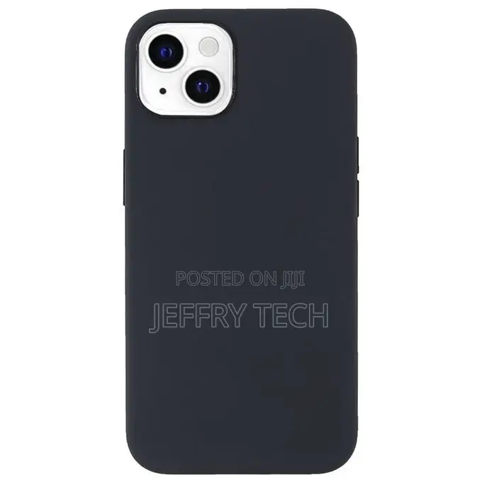Shockproof Silicone Protective Case for iPhone 13-Black