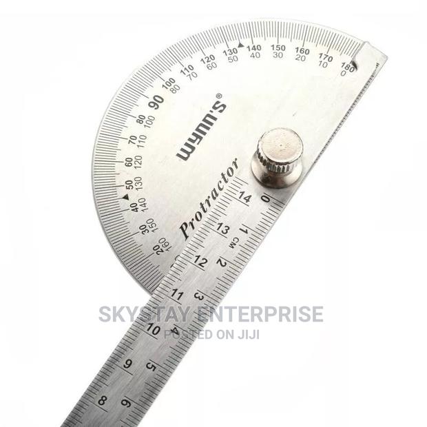 Protractor Ruler Stainless Steel - thumbnail 3