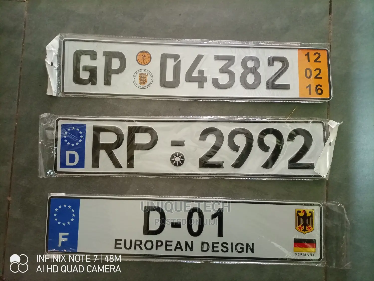 Decoration Car Number Plates