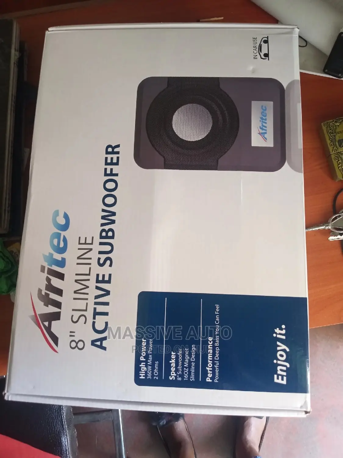 Elegant Afritec Car Underseat Sub Woofer