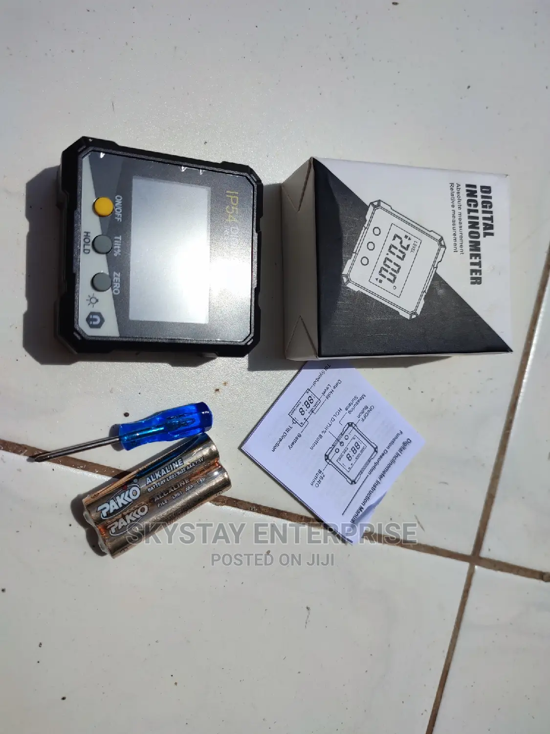 Digital Inclinometer Degrees Measure