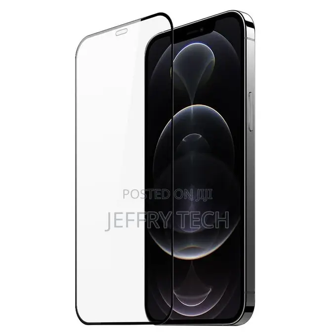 Full Screen Tempered Glass Film for iPhone 12 Pro Max(Black)