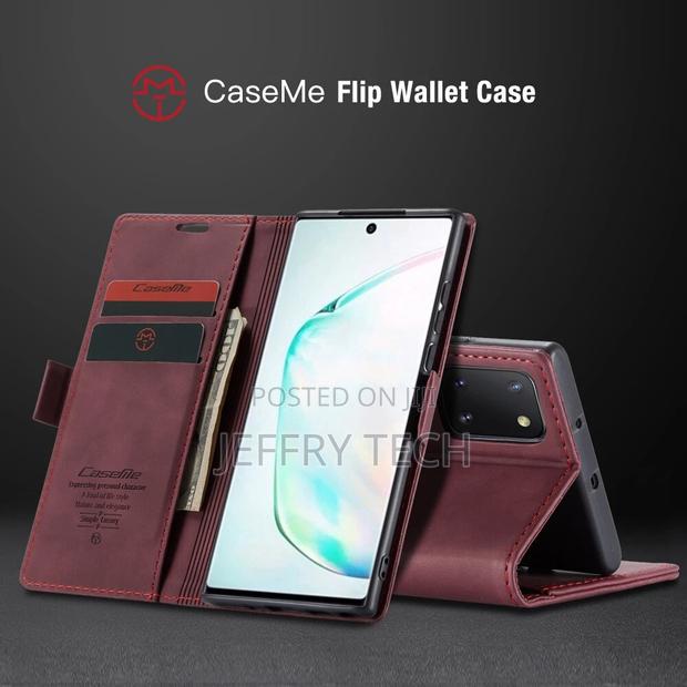 Galaxy Note 10 Lite Case, Retro PU Leather TPU Inner Wallet - main view