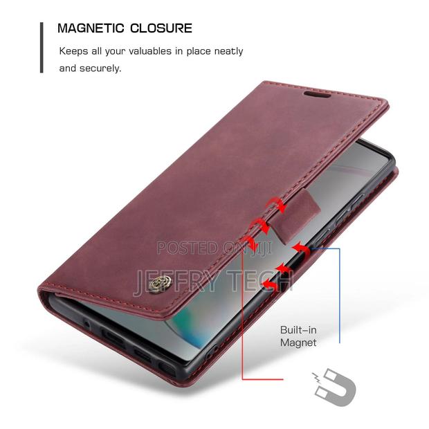 Galaxy Note 10 Lite Case, Retro PU Leather TPU Inner Wallet - thumbnail 3