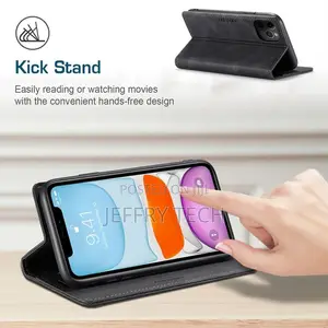 iPhone 11 Pro Max Wallet Case, Vintage Leather Flip Cover S