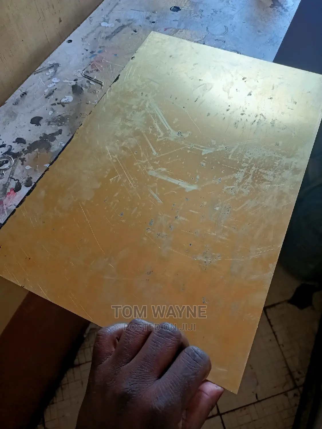 Engraving of Brass Sheets, Plaques for Launch of Projects