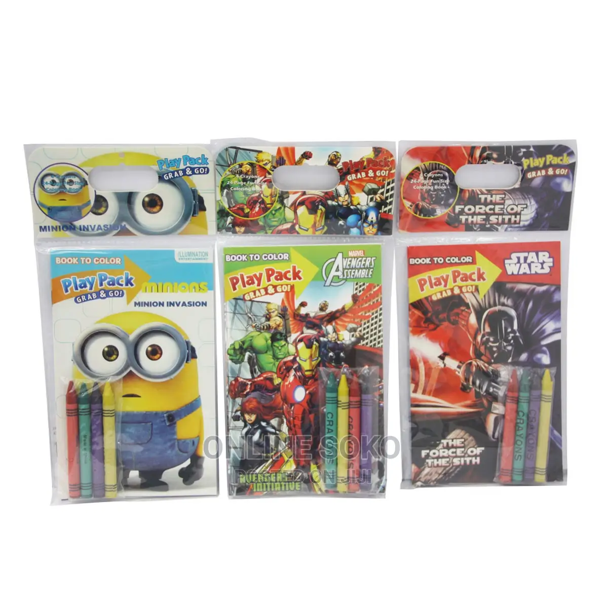 Kids Art Craft Grab Go Play Pack Colouring Book