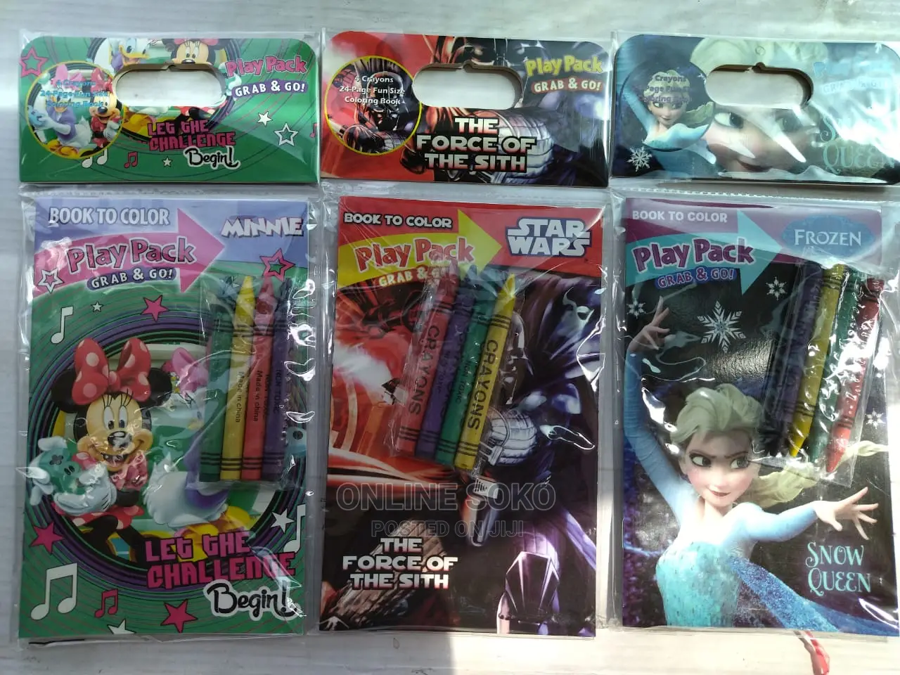 Kids Art Craft Grab Go Play Pack Colouring Book
