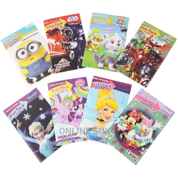 Kids Art Craft Grab Go Play Pack Colouring Book