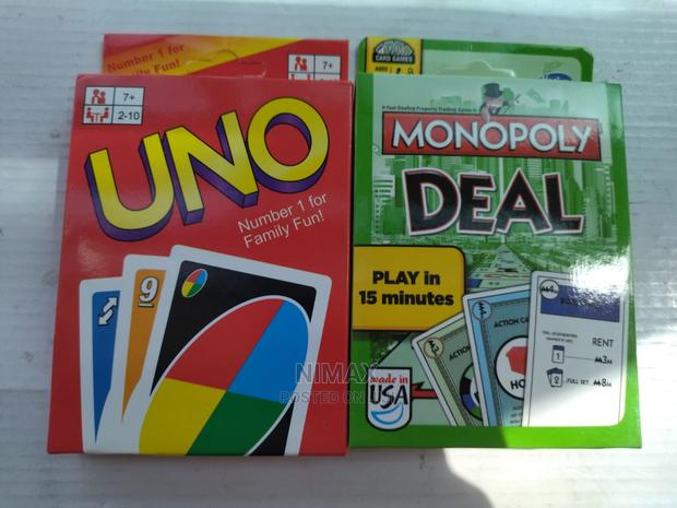 Uno Playing Cards and Monopoly Cards - main view