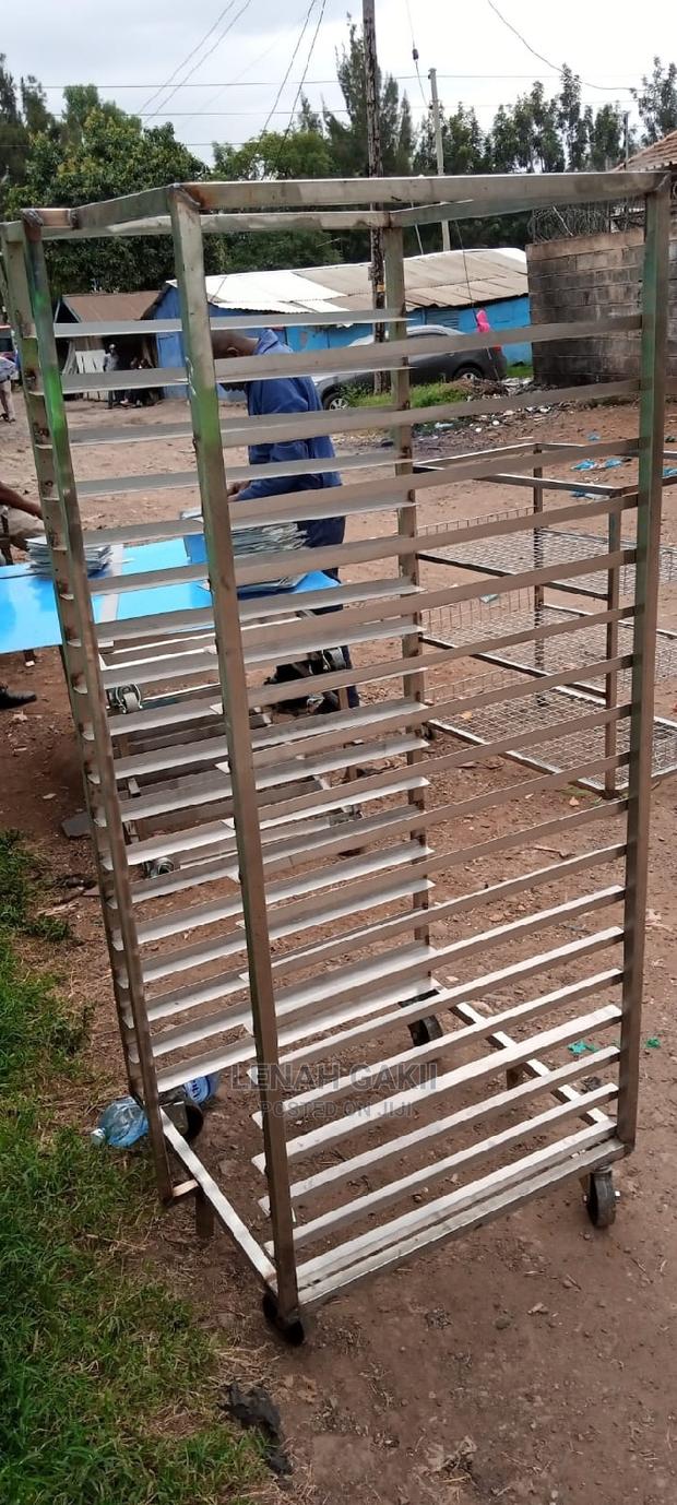 Stainless Steel Bakery Tray Rack Trolley - main view