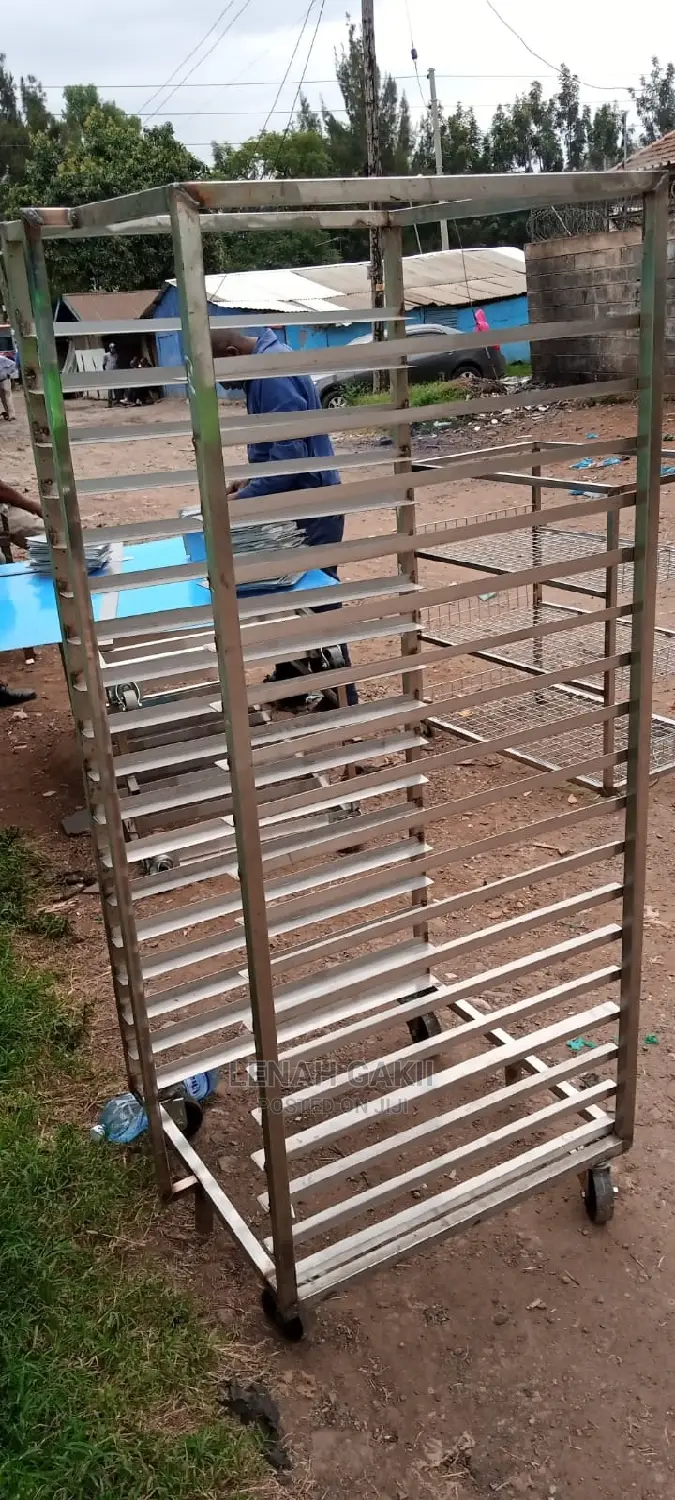 Stainless Steel Bakery Tray Rack Trolley