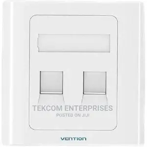Vention 2port Keystone Jack Wall Face Plate
