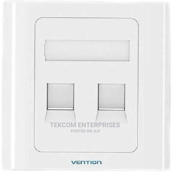 Vention 2port Keystone Jack Wall Face Plate - main view