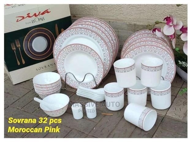Morocan Pink Set of Dinner Set Is Available - main view