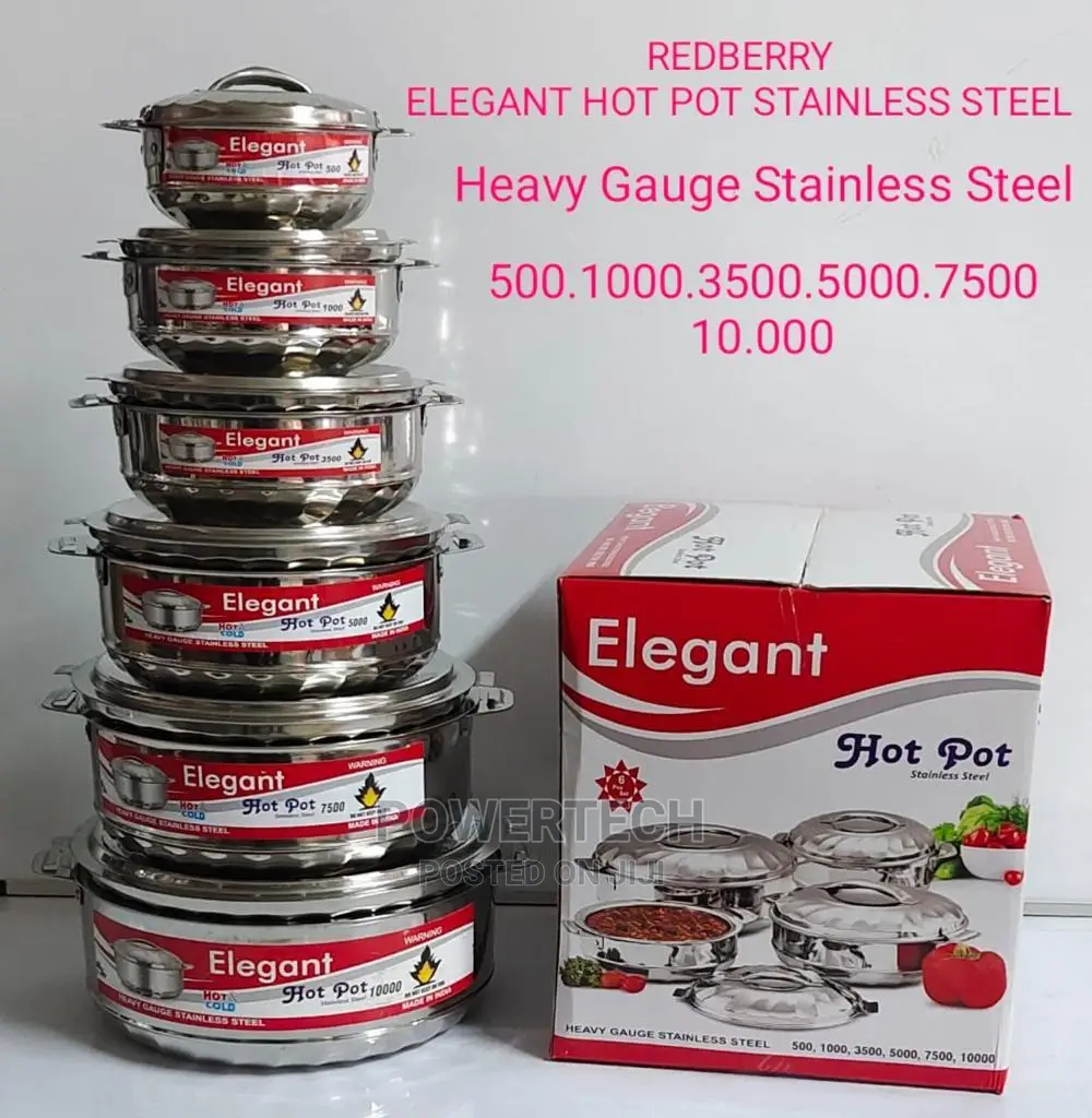Elegant Hot Pot Set of 6.