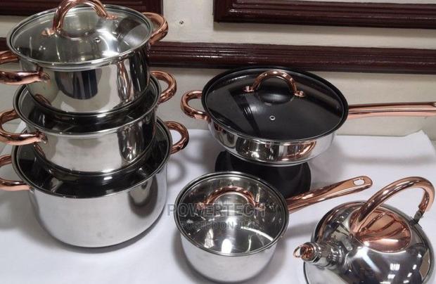 Stainless Steel Cookware Set 12pcs 