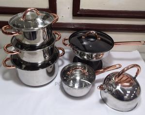 Stainless Steel Cookware Set 12pcs! - thumbnail 2