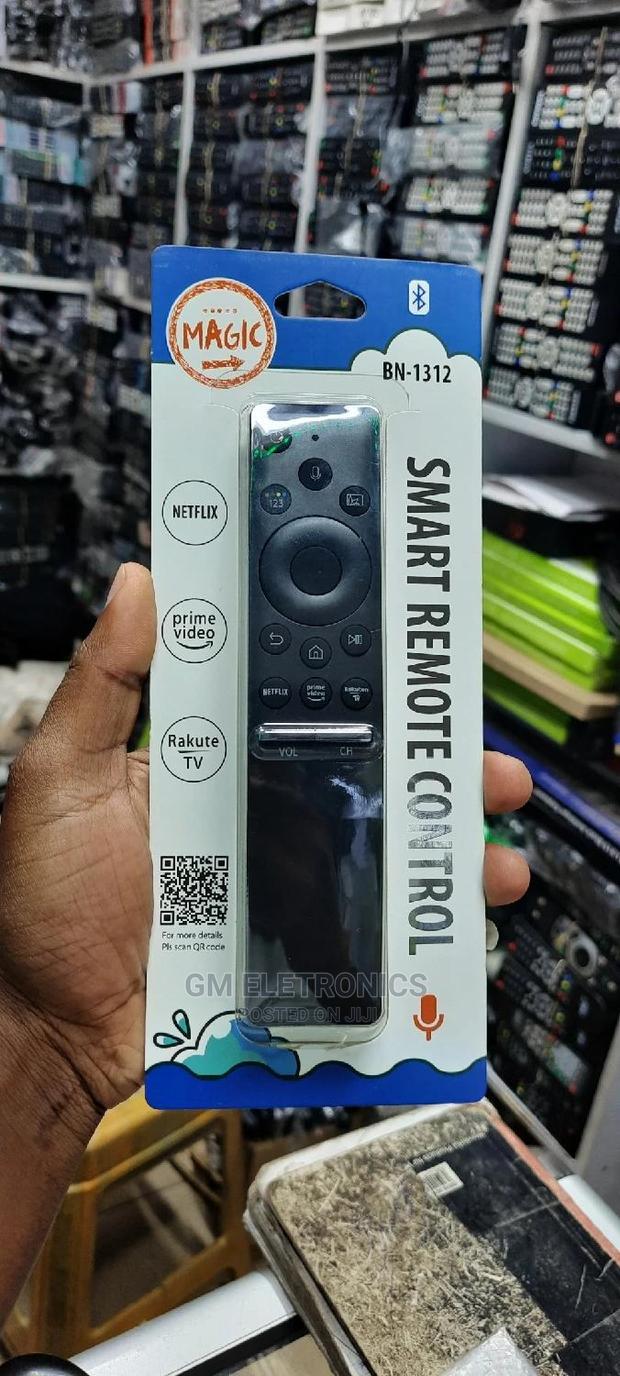 Samsung Magic Remote With Voice Button.