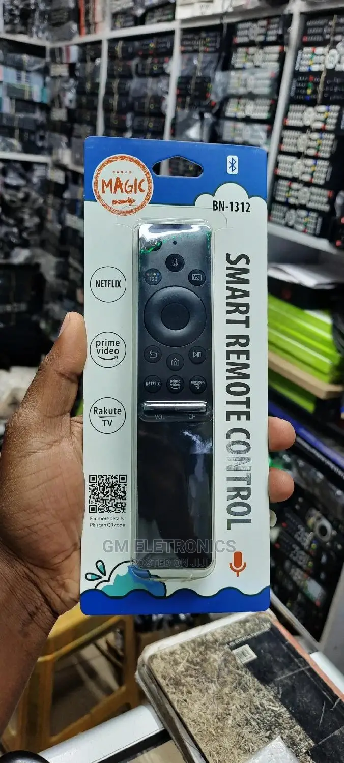 Samsung Magic Remote With Voice Button.