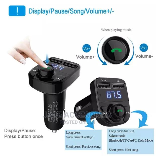 Car Fm Trasmitter Bluetooth Modulator - thumbnail 2