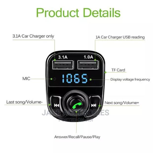 Car Fm Trasmitter Bluetooth Modulator - thumbnail 3