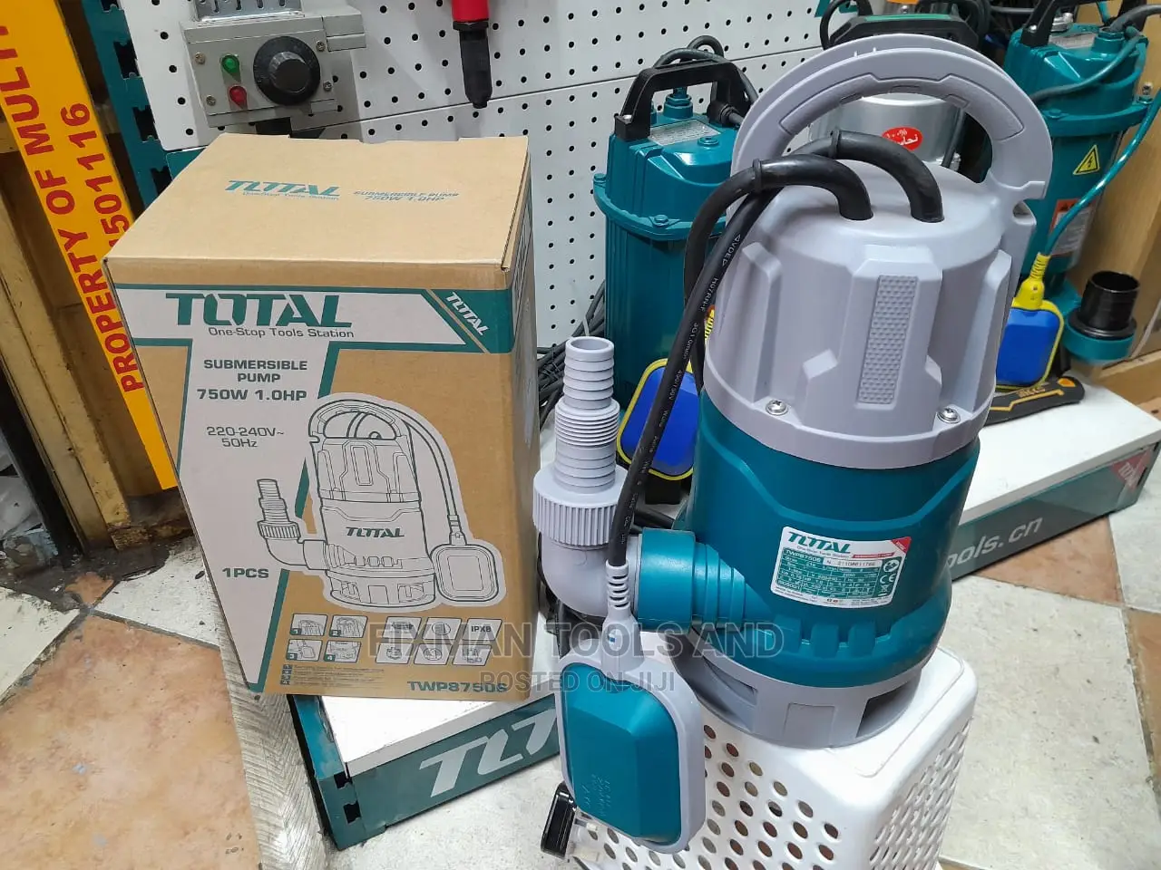 1 HP High Pressure Submersible Pump, Total 1hp, 8 M, 216 L/M