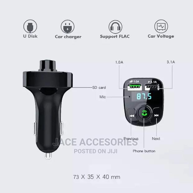 Car Fm Modulator Bluetooth, Quick Charge 3.0 Ports - thumbnail 6