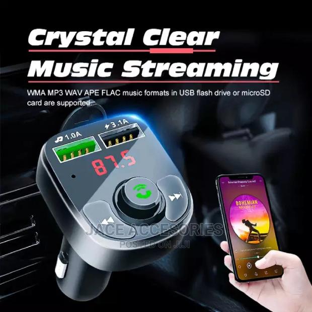 Car Fm Modulator Bluetooth, Quick Charge 3.0 Ports - thumbnail 3