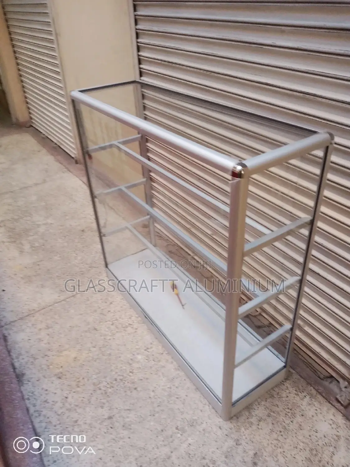 Shelved Aluminum Displays