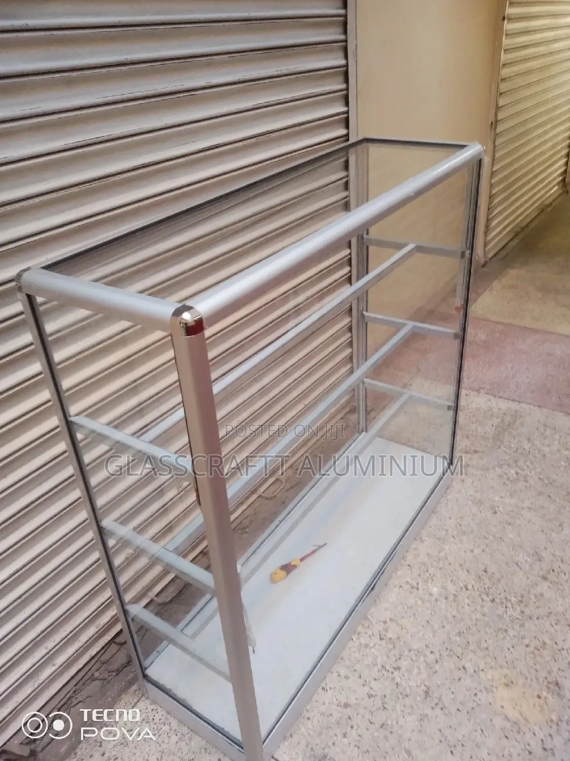 Shelved Aluminum Displays