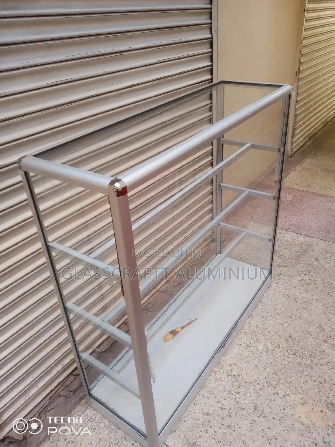 Shelved Aluminum Displays