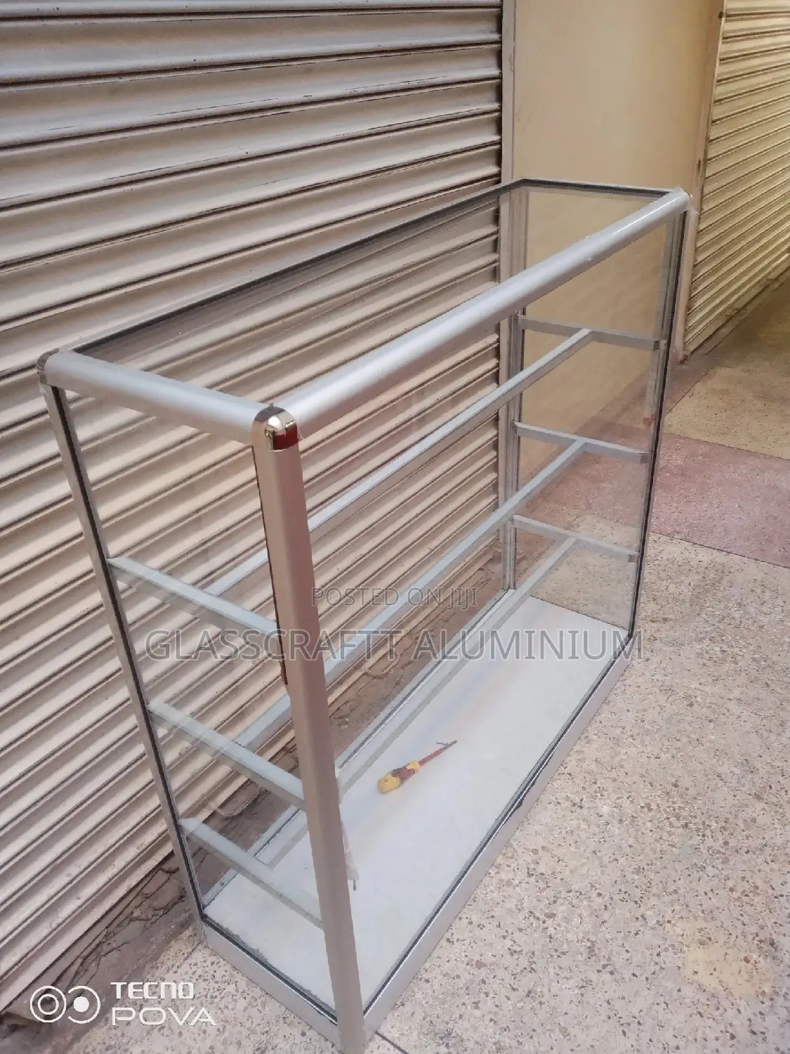 Shelved Aluminum Displays