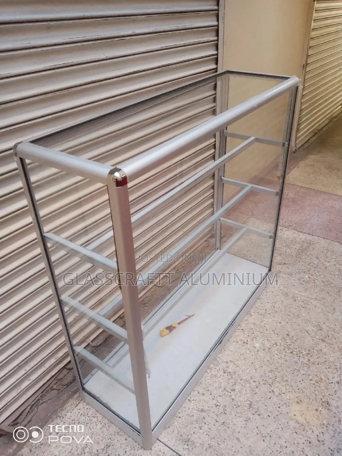Shelved Aluminum Displays