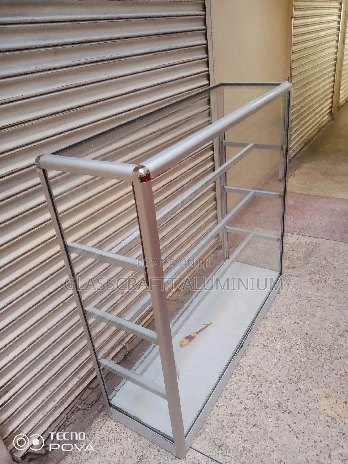 Shelved Aluminum Displays