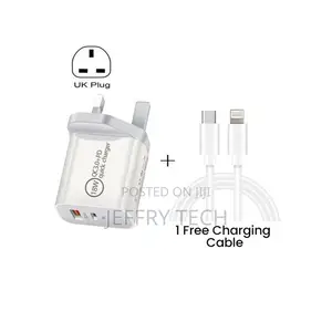 18W Type-C USB Dual Fast Charging Adapter Plus 1 Free Chargi