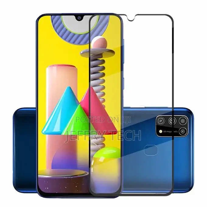 For Glass Samsung Galaxy M31 Tempered Glass Screen Full On