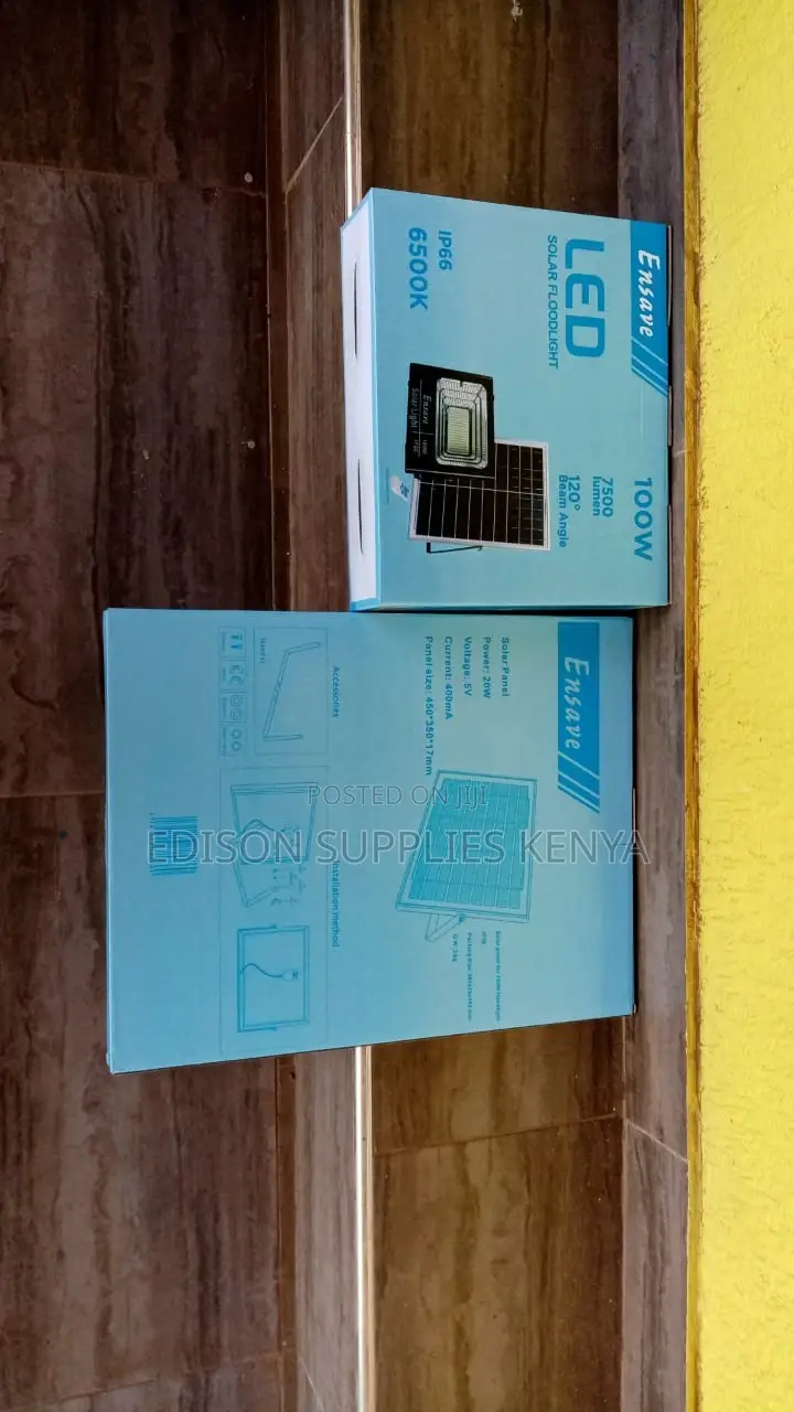 Solar Floodlight Ensave 100W Solar Flood Light Best Quality