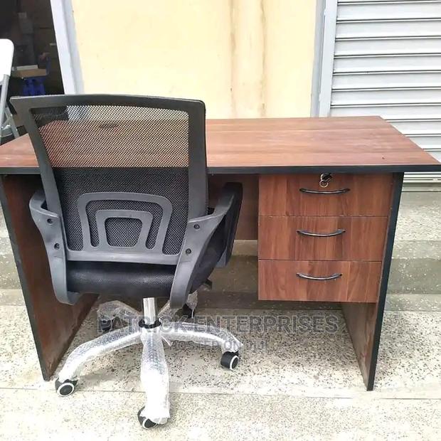 1.2 Mtrs Office Desk Plus Low Back Recliner Mesh Chair