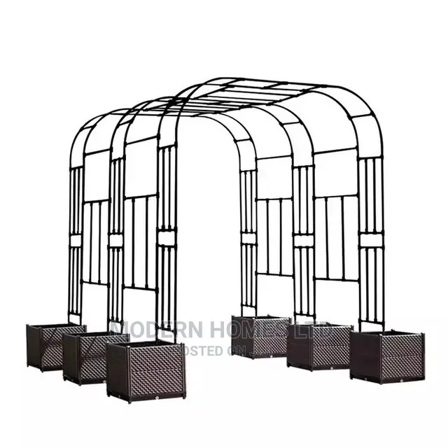 Elegant Steel Arch Flower Frame Design Garden