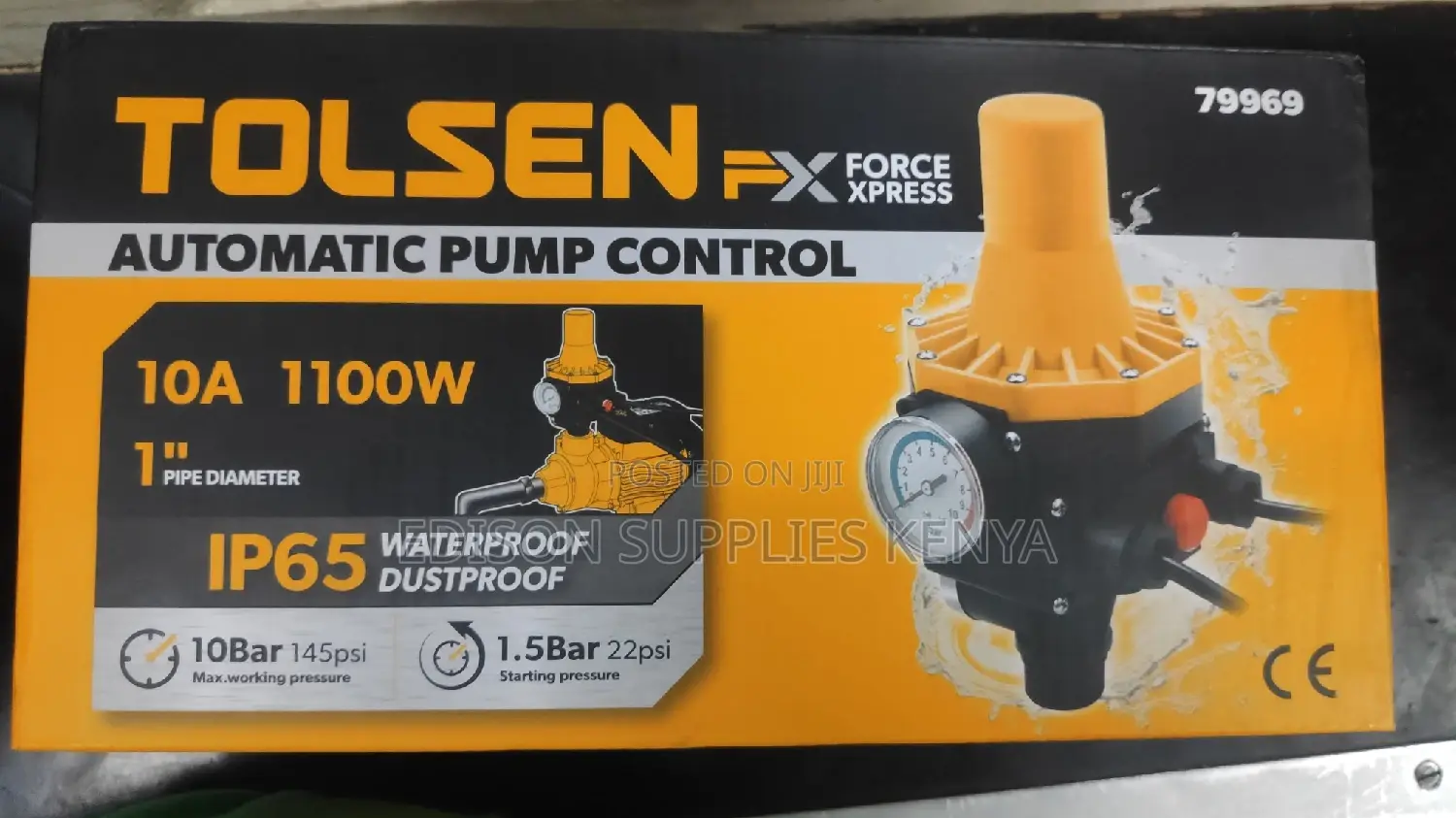 Tolsen Automatic Pump Control With Water Pressure Gauge