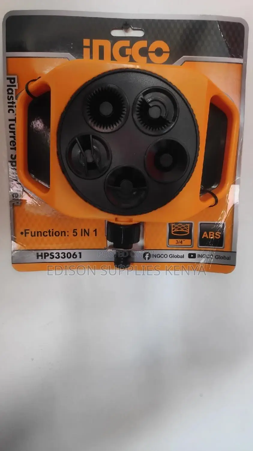 Sprinkler Garden Water Ingco Plastic Turret Sprinkler 5 in 1