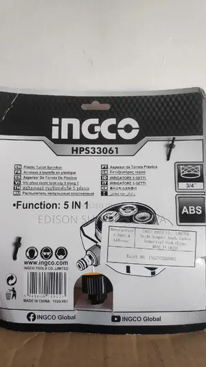 Sprinkler Garden Water Ingco Plastic Turret Sprinkler 5 in 1