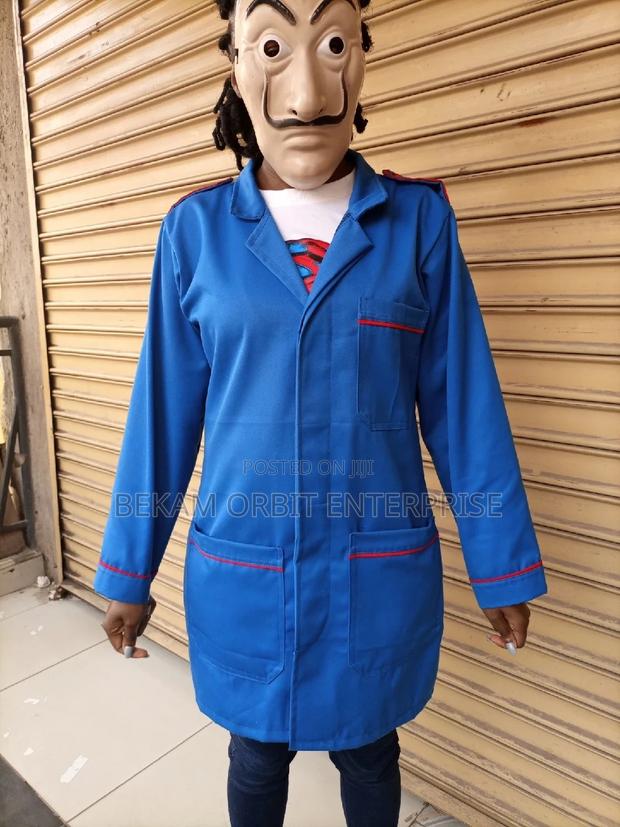 Cotton Royal Blue+ Red Dustcoats - thumbnail 3