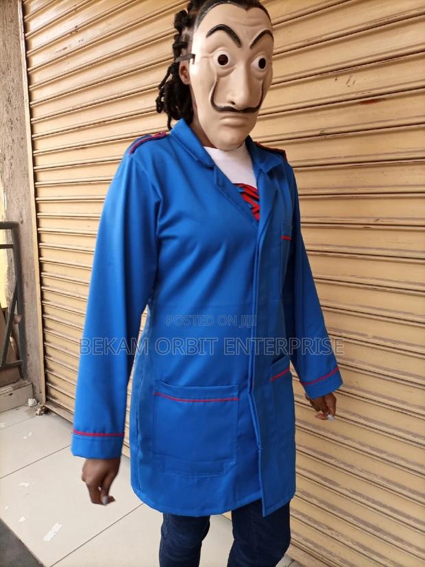 Cotton Royal Blue+ Red Dustcoats - thumbnail 5