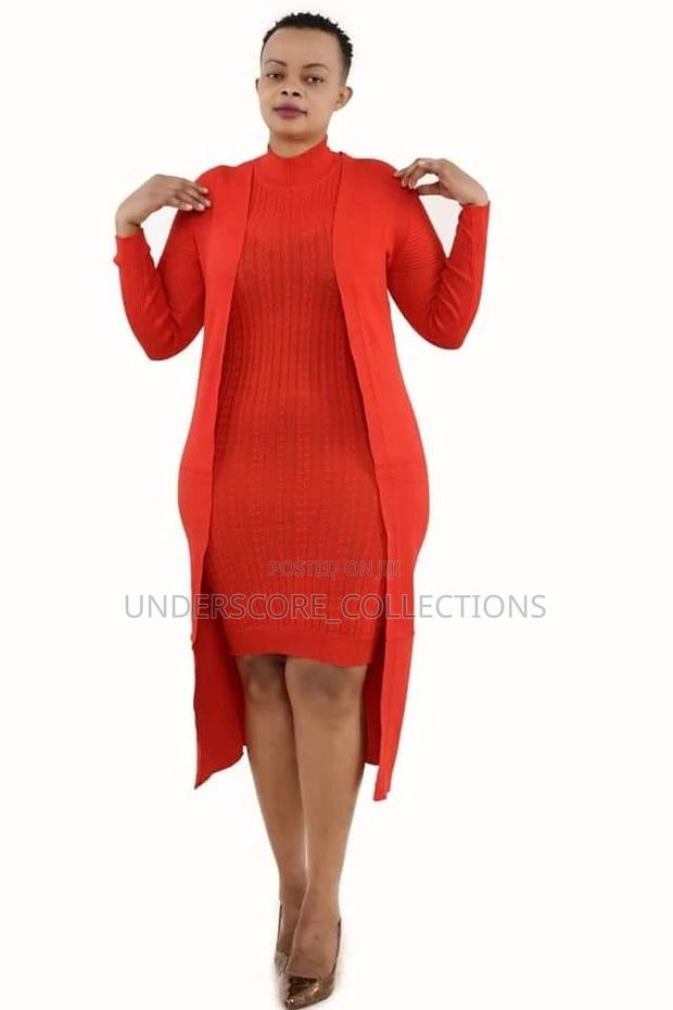 Classy Ladies Executive Two Piece Sweater Dresses - thumbnail 4