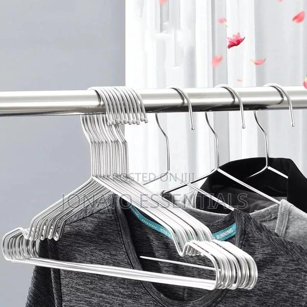 10 Piece Stainless Steel Clothes Hangers, Coat Hangers