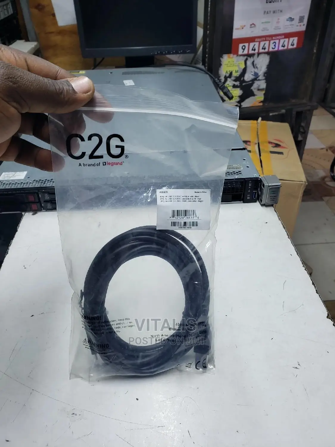 USB 3.0 to Type-C 3m Cable.